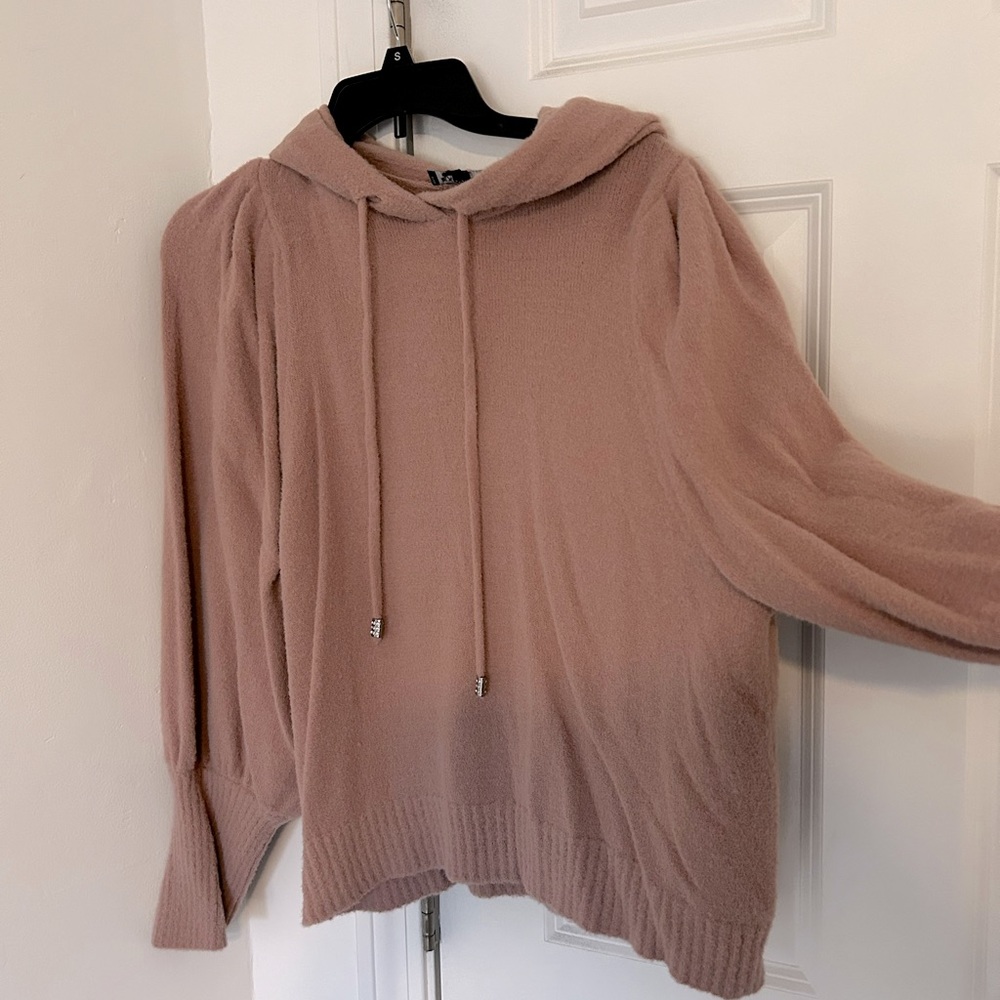 Express pink sweater/hood